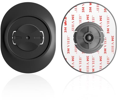 Adaptateur Compatible avec Garmin Edge Support Téléphone Vélo – Verrouillage Quarter-Turn de Tour, Adhésif 3M-VHB Haute Résistance pour Smartphone Fixation Rapide sur Support VTT/Vélo