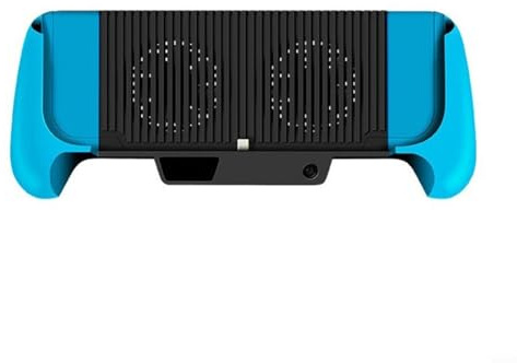zeroupshop For Cooling Handle For Nintendo For Switch-Lite With 5600MAh for battery Pack, Portable Charger And Fan, Ergonomic ABS Grip For Extended Gaming Session, Black(Blue and Black)