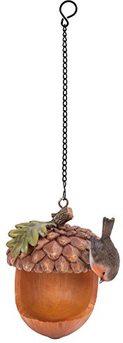 Vivid Arts Garden Friends, Home/Garden Decor - Hanging Robin Acorn Feeder - HGF-033