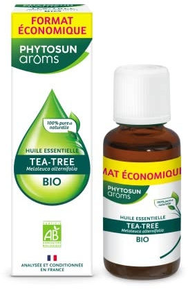 PHYTOSUN AROMS - Huile Essentielle Tea-Tree Bio (Arbre à Thé) - HEBBD - 100% Pure & Naturelle - 100% Bio - Analysée & Conditionnée en France - 30 ml