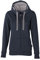 HRM Damen Hooded Jacket, navy, Gr. L I Premium Kapuzenjacke Damen mit Kontrast-Innenfutter I Basic Hoodie mit Reißverschluss I Zip Hoodie I Hochwertige & nachhaltige Damen-Oberteile