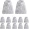 Saim Aquarium Filter Bag Cleaner Replacement Filter Bags Battery-Powered Gravel Cleaner Fitting Bags 12Pcs