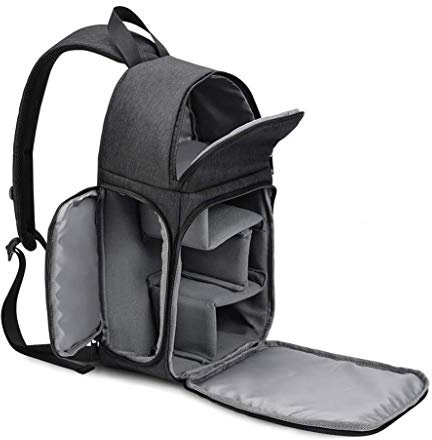 BAIGIO Kameratasche Wasserdicht Kamera Sling Rucksack Spiegelreflexkamera Schultertasche für DSLR SLR Kamera Objektiv und Zubehör (Schwarz)