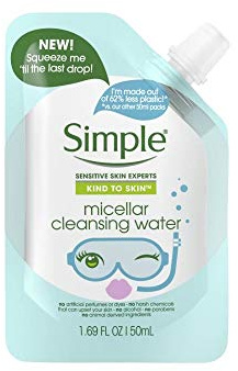 Simple Kind To Skin Micellar Cleanser Water Squeeze Me Travel Pouch Size