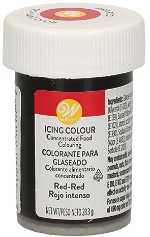 Wilton Colorante Alimenticio para Glaseado en Pasta, 28.3g, Color Rojo Rojo, 04-0-0036