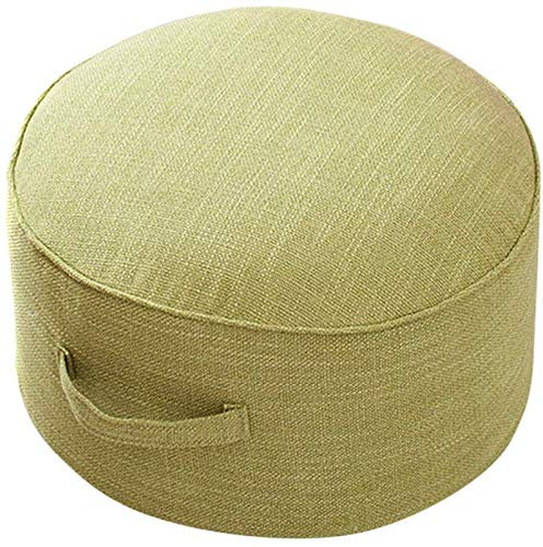 Valink Rundes Bodensitz, Baumwoll-Leinenkissen, Meditationsmatte, abnehmbares waschbares Kissen, Teezeremonie, Anbetung, Buddha-Pad, Meditation, Futon, Sitzmatte Pouf