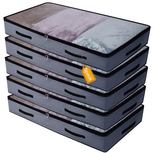 iwill CREATE PRO Aufbewahrungstasche aus Polyester Oxford unter dem Bett, leicht, widerstandsfähig, Auf drei Seiten sichtbar