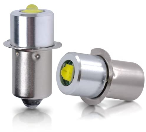 Swess Light Led Conversion Kit for Maglite LED Conversion Kit, 3W DC 4.5-24V LED Flashlight Bulbs for MagLite 3-16 Cell C/D Flashlights Torch (2 Pack)