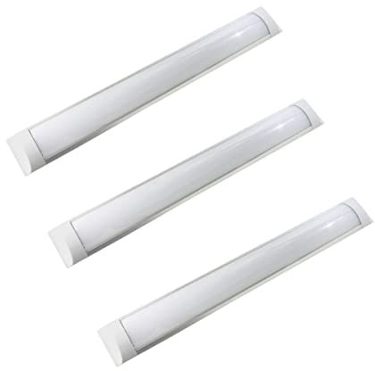 Jandei - Regletas LED Slim Con Tiras De LED Integradas, 1200mm, 36W, Lámparas para Zonas de Trabajo, Zonas Industriales, Hogares (3 unidades, Blanco Neutro 4200K)