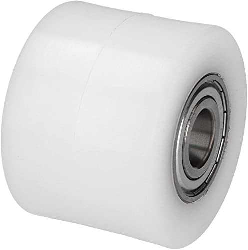 WIKO Hubwagen Rollen Polyamid Rolle 80x60 mm Laufrollen mit Kugellager Hubwagen Räder Nylon Paletten Fixierer Rad Palettenrollen 400 kg (17 mm (Achsloch))