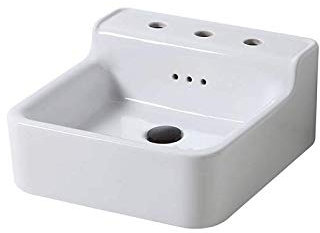 INDUSTRIALIS - LAVABO RéTRO CéRAMIQUE BLANC - Vasques - 44x46x21CM