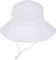 Malaxlx Unisexe Bob Bébé Chapeau de Soleil Blanc Chapeau de Pêcheur Nourrisson Chapeaux de Seau Large Bord Chapeau de Plage Visière pour 0-6 Mois Fille Garçon