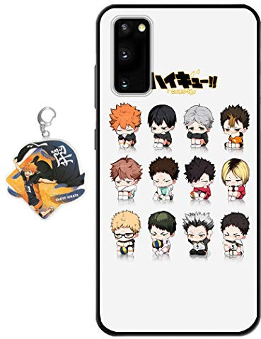 Staremeplz Hülle für Samsung Galaxy S20 FE 5G Anime Handyhülle [Mit Schlüsselbund] Cartoons Volleyball Junior Silikon Sanft Bumper Case Hülle für Samsung Galaxy S20 FE 5G