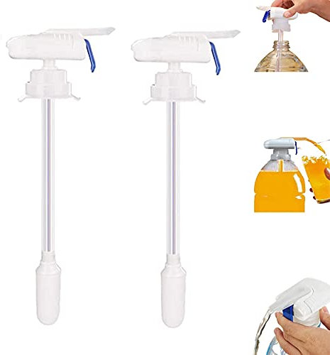 Automatic Drink Dispenser Portable Electric Milk Juice Beer Beverage Dispenser for Outdoor Home Kitchen (2pcs, Blue)