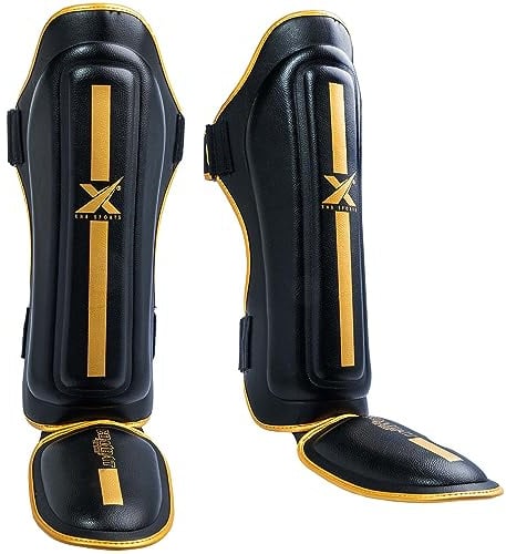 XN8 Boxing Shin Guards MMA Pads Muay Thai Training Instep Leg Protector For Fighting-Kickboxing-Karate-Martial Arts-Taekwondo-BJJ