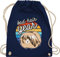 Turnbeutel Rucksack - Sprüche Statement - Bad hair year - Meerschweinchen - Unisize - Navy Blau - mit aufschrift sportbeutel statements turnsackerl spruch beutel bag stoffrucksack baumwolle