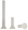 Enkotrade 10 Stück M6, 40mm, Senkkopfschrauben mit Schlitz Kunststoffschrauben Schrauben Sortiment Set Plastikschrauben Nylon