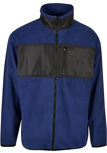 Urban Classics Herren Patched Micro Fleece Jacket S spaceblue