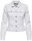 ONLY Damen Jeansjacke ONLWonder Life Übergangsjacke mit Knopfleiste 15243147 White M