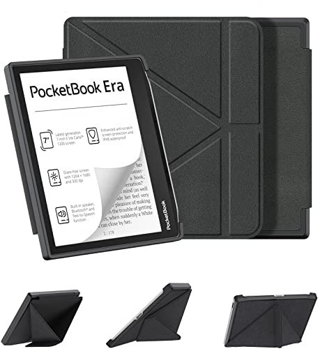 DONGZHU Étui pour New Pocketbook Era (version 2022, modèle PB700) avec fonction veille/réveil automatique pour liseuse Pocketbook Era 7 (noir)