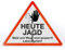 AllesKlaro® - Warnschild Aufsteller - Heute Jagd - gesperrt - Dreieck - freistehend aufstellbar - 4mm Alu Verbundplatte (50x40cm)