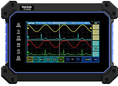 QDTimes Touch Screen Digital Oscilloscope Hantek TO1112/TO1112C/TO1112D/TO1252C/TO1252D/TO1154C 2 Channels 110Mhz Hanheld Osciloscopio+Signal Source+Multimeter(TO1252C)