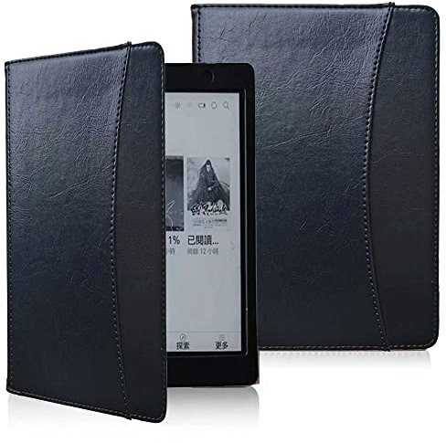 Housse pour Kobo Aura One 7.8 modèle N709 e-book Smart Case Kobo Aura One 7.8 modèle N709 e-book Housse en cuir avec mise en veille/réveil automatique (Noir)