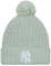 New Era Wintermütze Frauen Fanartikel New York Yankees Grün MLB Baseball Bommelmütze - One-Size