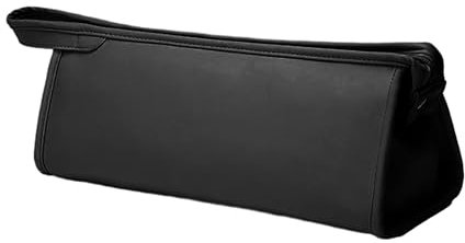 MEMOFYND 1 bolsa negra para secador de pelo, bolsa de almacenamiento para rizador, bolsa de herramientas de peluquería, bolsa de cosméticos, bolsa de aseo, adecuada para viajes, bolsa de