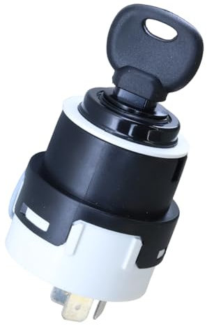 Selyse Interruttore di accensione da 12 V/24 V con 2 chiavi, 10 pin con interruttore di accensione on/off per auto, moto, barche ed escavatori JCB.