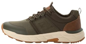 camel active Herren Sportlicher Sneaker mit Lederbesatz Khaki - Braun, menswear-42