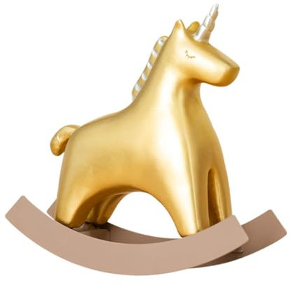 Zerodeko 1stk Pferdeverzierung Aus Holz Schaukelpferd Figur Pferdefigur Deko Einhorn Figur Schaukelpferd Holzfigur Schaukelpferd Dekofigur Dalapferd Figur Weinregal Harz Baby Empfindlich