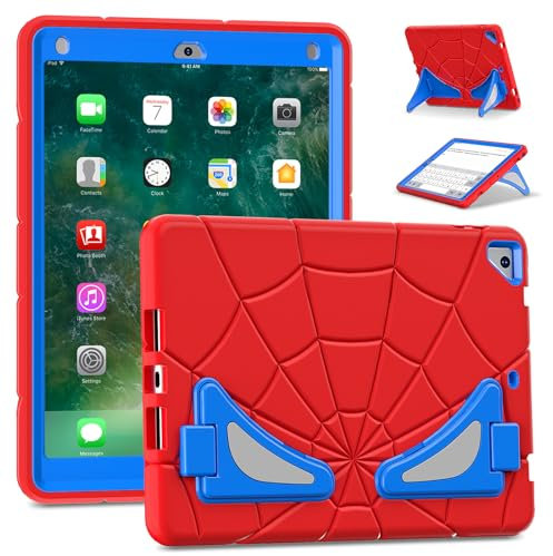 AKABEILA Custodia per tablet Apple iPad 9.7 6th 2018 5th 2017/Air 2/Pro 9.7, leggera, antiurto, robusta, custodia protettiva con supporto per penna per bambini e ragazzi