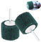 Wenfousemo 2 PCS Abrasive Flap Wheel Durable Buffing Wheel Fiber Grinding Head Wheel Mini Brush Drill Scouring Pad Nylon Polishing Grind Head Tools for Metal Clean