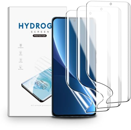 nvskvd Schutzfolie für Xiaomi 12 Pro /12s Pro /12s Ultra, 3 Stück TPU Displayschutzfolie Klar HD Weich Hydrogel Folie HD Transparent TPU Hydrogel Film