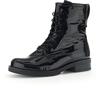 Gabor Damen Schnürstiefeletten, Frauen Stiefeletten,Best Fitting,Booties,halbstiefel,Kurzstiefel,uebergangsschuhe,schwarz,37.5 EU / 4.5 UK