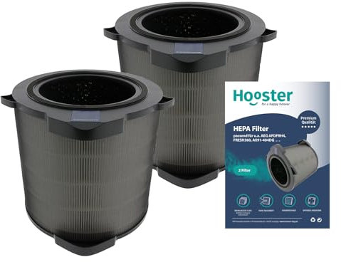 2 Filter kompatibel mit AEG Luftreiniger AX91-404DG | Ersatz für den AEG FRESH360 Luftfilter AFDFRH4