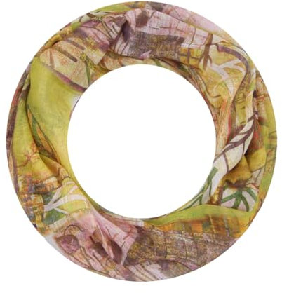 Majea Loop Schal Damen Schlauchschal Halstuch schmaler Loopschal (880051) (gelb 11)
