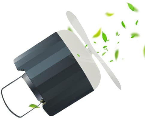 Monozoz Camp Tent Fan Light - USB Charging Camping Cooling Fan Lighted | Indoor Outdoor Tent Mouting Night Comfortable Air Cooler Fan for Mountaineering, Picnicking, Hiking
