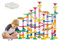 Lulizar Marble Run, 133 Pcs Marble Rush Race Track Game Set, Marble Runs STEM Educational Learning Toys, Marble Race Coaster Construction Railway Building Blocks Toy for Boys Girls 4+ Years Old
