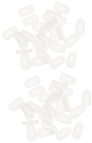 minkissy Paar Silikon Brillen Nasenpads Selbstklebend Brillen Nasenpads Brillen Reparaturset Brillenpads Für Nasenbrillen Nasenpolster Aunglasses Geschmeidige Nasenpads Weiß