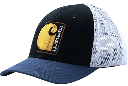 Carhartt Kinder CB9009 Twill-Truckermütze, schwarz - kaviar, 4 Jahre