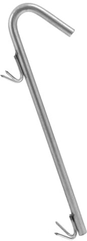 CAXUSD Gancio per Carne in Acciaio Inossidabile Strumento per Appendere Salsicce E Utensili per Grigliate per Barbecue Esterni E Cucina