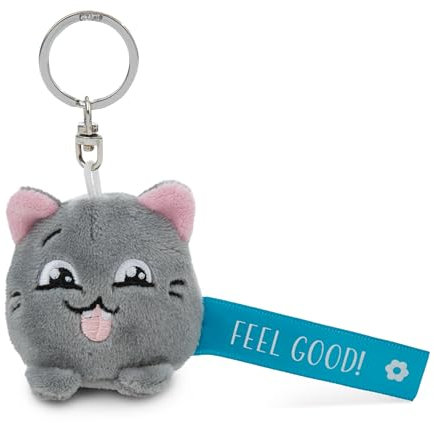 NICI Schlüsselanhänger Katze Feel Good! blau 5cm