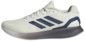 adidas Herren Runfalcon 5 Running Shoes, Off White/Dark Blue/Dash Grey, 43 1/3 EU