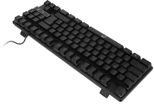 NUOBESTY Teclado Mecánico Retroiluminado de Teclas para Teclado Electrónico con Efecto de Luz RGB Compatible con Pc y Oficina Diseño Ergonómico y para el Uso