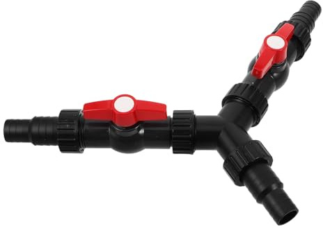 VICASKY Verstellbarer Wasserverteiler Y-schlauchadapter für Teich Garten Aquarium Kompatibel mit Schläuchen Langlebiger Pool Pumpenanschluss für Wasserdurchflusssteuerung