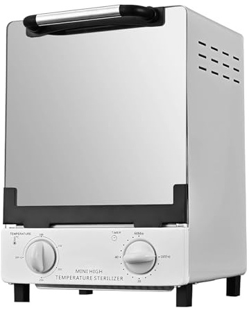 LINBEAUTI C12 Heißluft-Sterilisator, Double Shelf Dry Heat Sterilisator, 250 Grad Infrarot-Autoklav Autoklav mit Timer-Steuerung für Dental, Tattoo, Pediküre Studios, Friseur Studios Nagelstudios