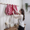 Penguin Home Premium 100% Pure Cotton Tea Towel for Kitchen, Set of 5 Kitchen Towels, Soft & Durable Kitchen Cloths Towel Set, Machine Washable, 65 x 45 cm Colour - Red