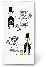 Taschentücher (6er Set / 60Stück) 4-lagig Hochzeit Liebe